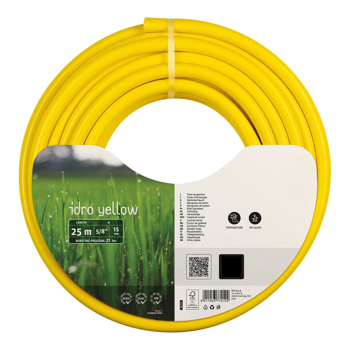 Manguera de jardín Idro Yellow Ø15 x 25 m Amarillo-1