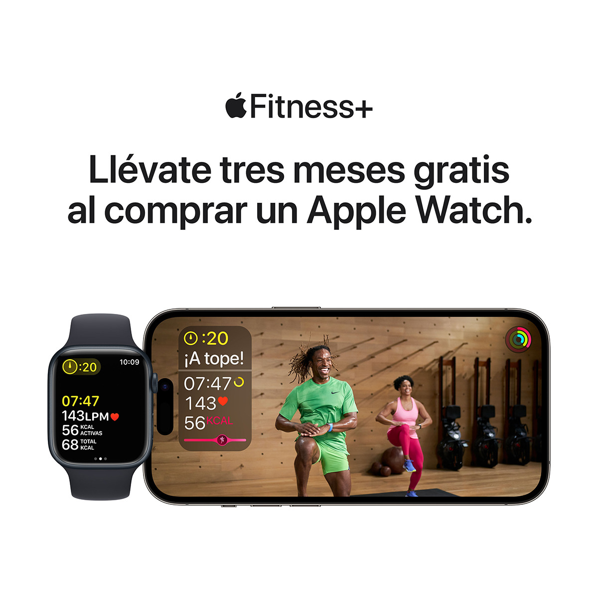 Apple Watch Series 8 GPS + Cellular 45mm con caja de aluminio blanco estrella y correa deportiva blanco estrella Blanco estrella-8