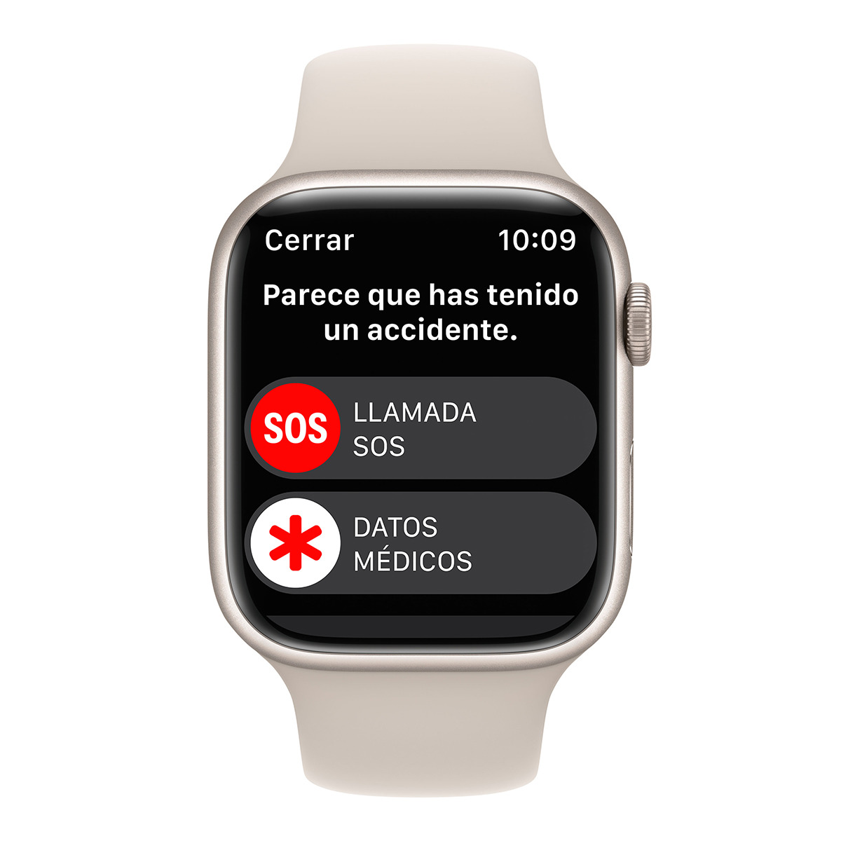 Apple Watch Series 8 GPS + Cellular 45mm con caja de aluminio blanco estrella y correa deportiva blanco estrella Blanco estrella-5