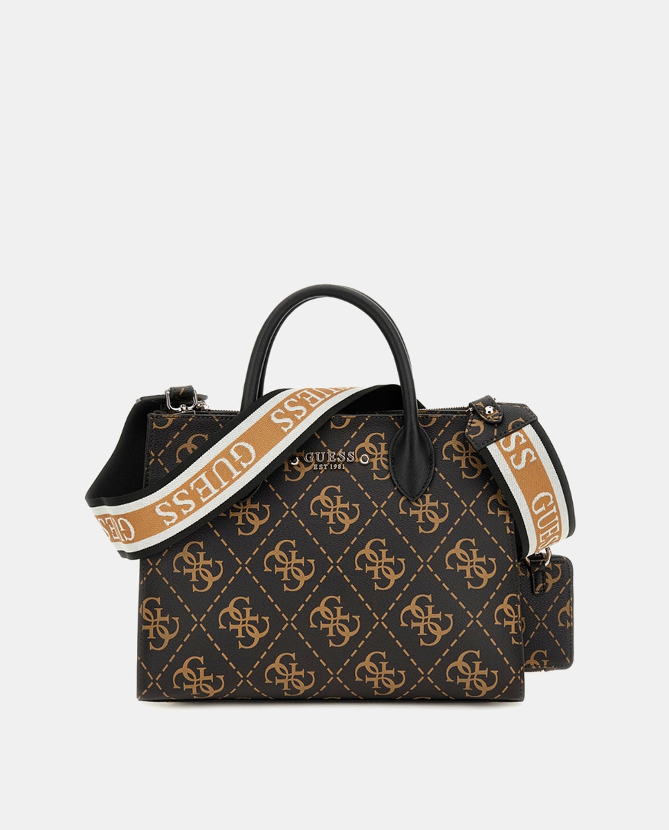 Sac à main Rea foncé à imprimé logos