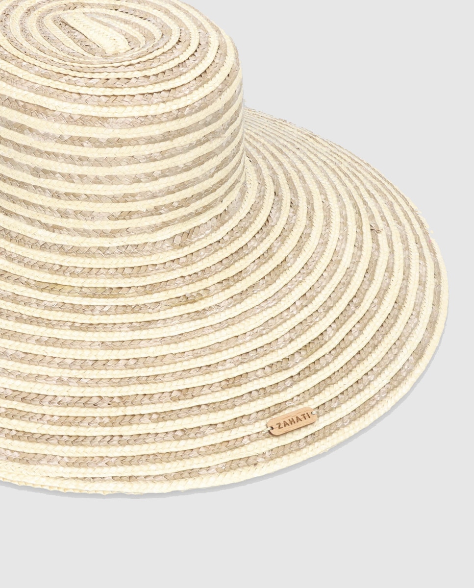 Chapéu de Palha - Branco/Dourado Branco-2