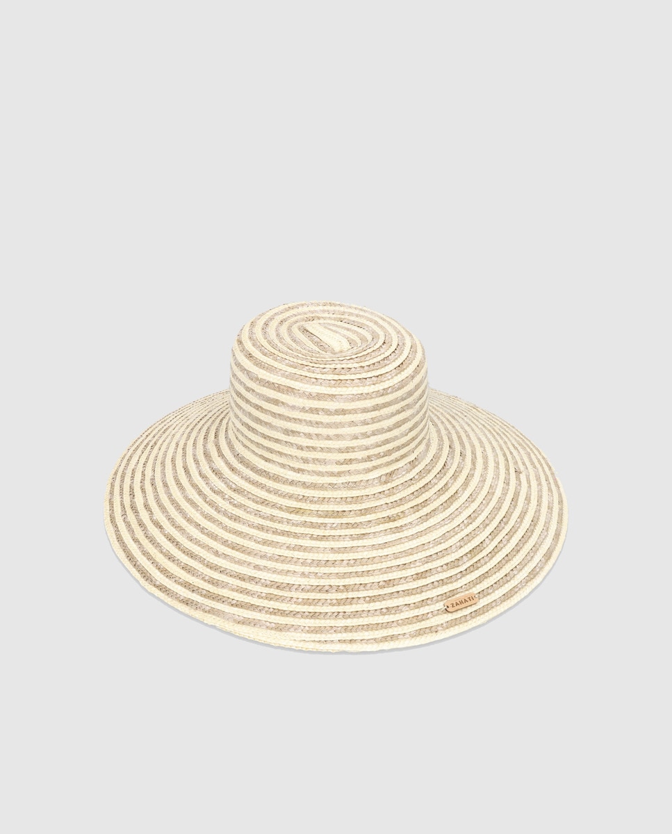 Chapéu de Palha - Branco/Dourado Branco-1