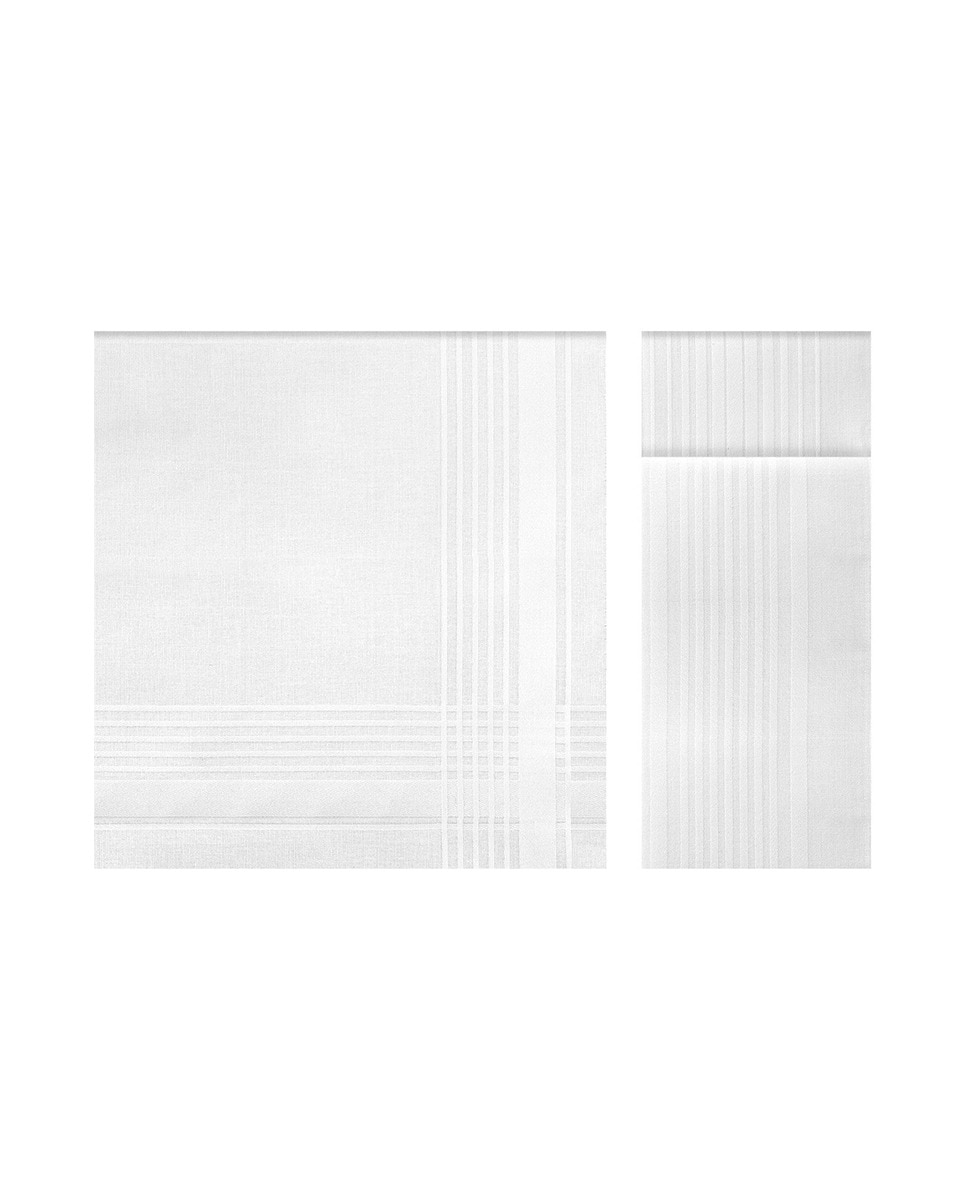 Estojo de 3 Lenços - Branco Branco-1
