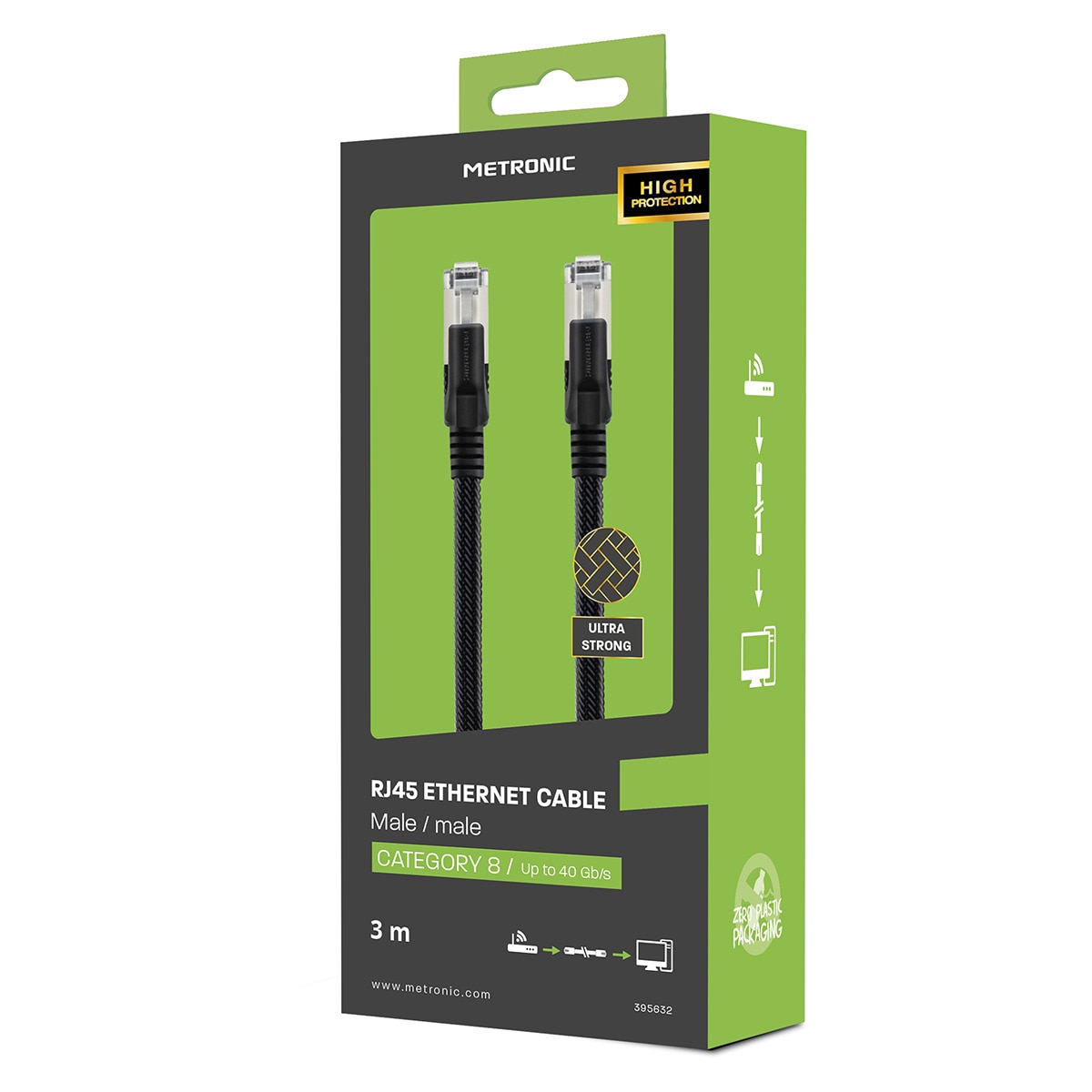 Cable Ethernet RJ45 CAT8  3,0 metros 8