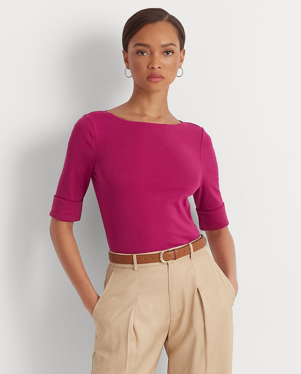 Tshirt à encolure bateau