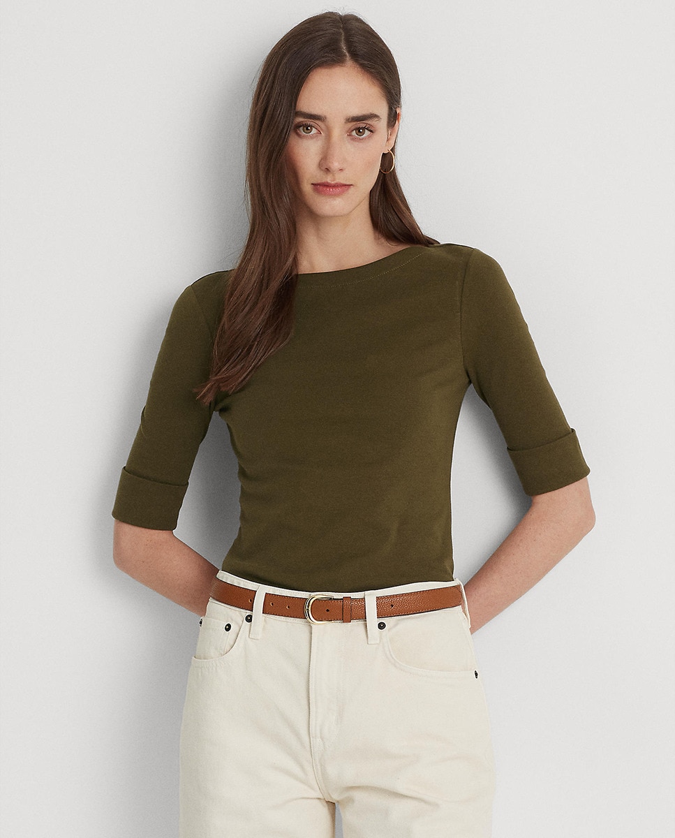 Tshirt à encolure bateau