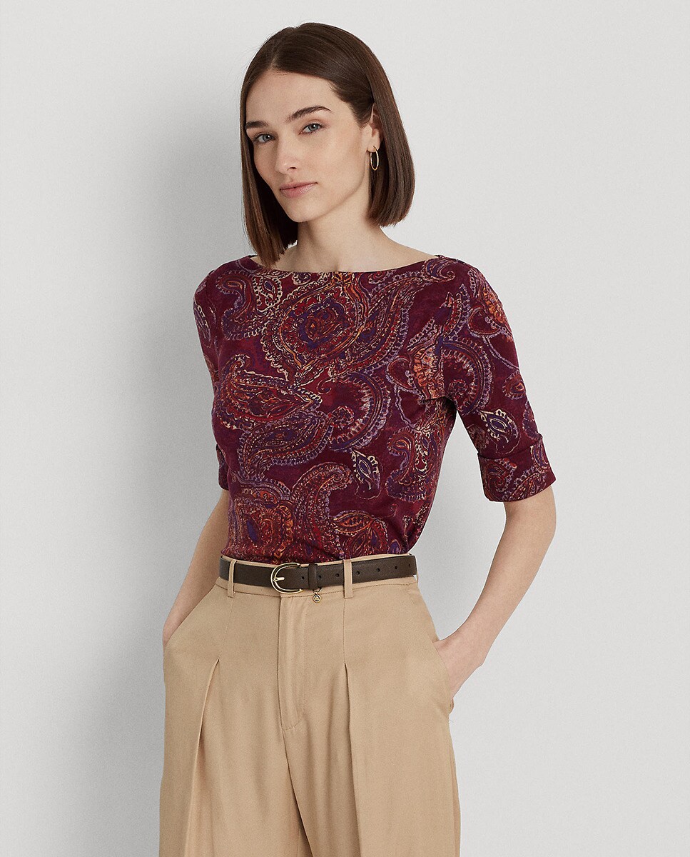 Tshirt à imprimé cachemire