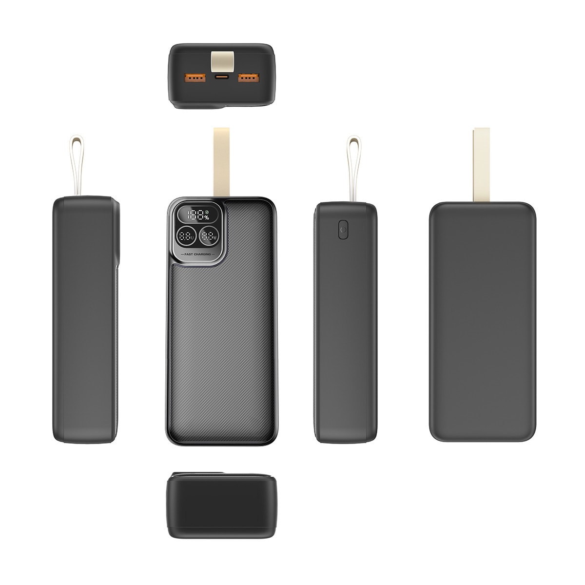 Powerbank Rivacase VA2585, 20W, 30000 mA/h Preto-4
