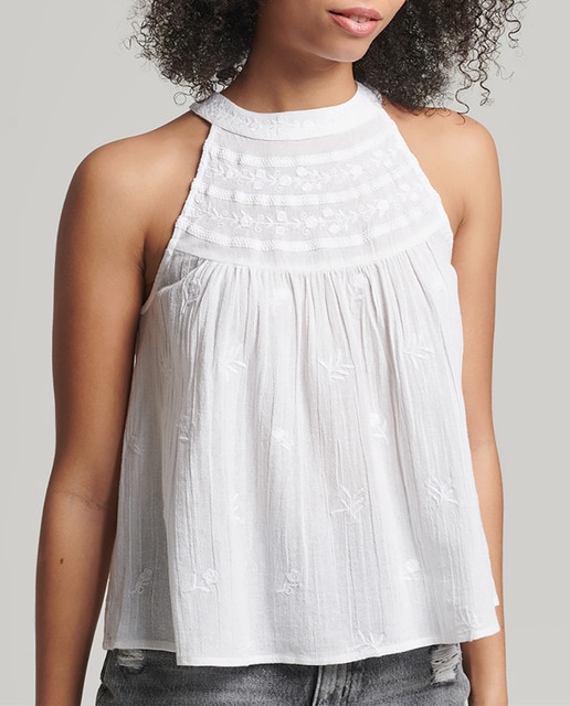 Imagen 0 de Vintage Embroidered Halter Top