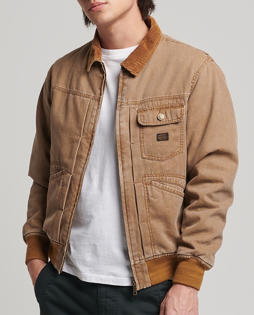 Imagen 0 de Cazadora bómber de hombre mostaza