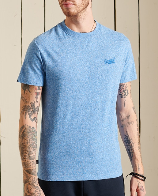 Imagen 0 de Camiseta de algodón orgánico bordada con el logotipo Vintage Logo