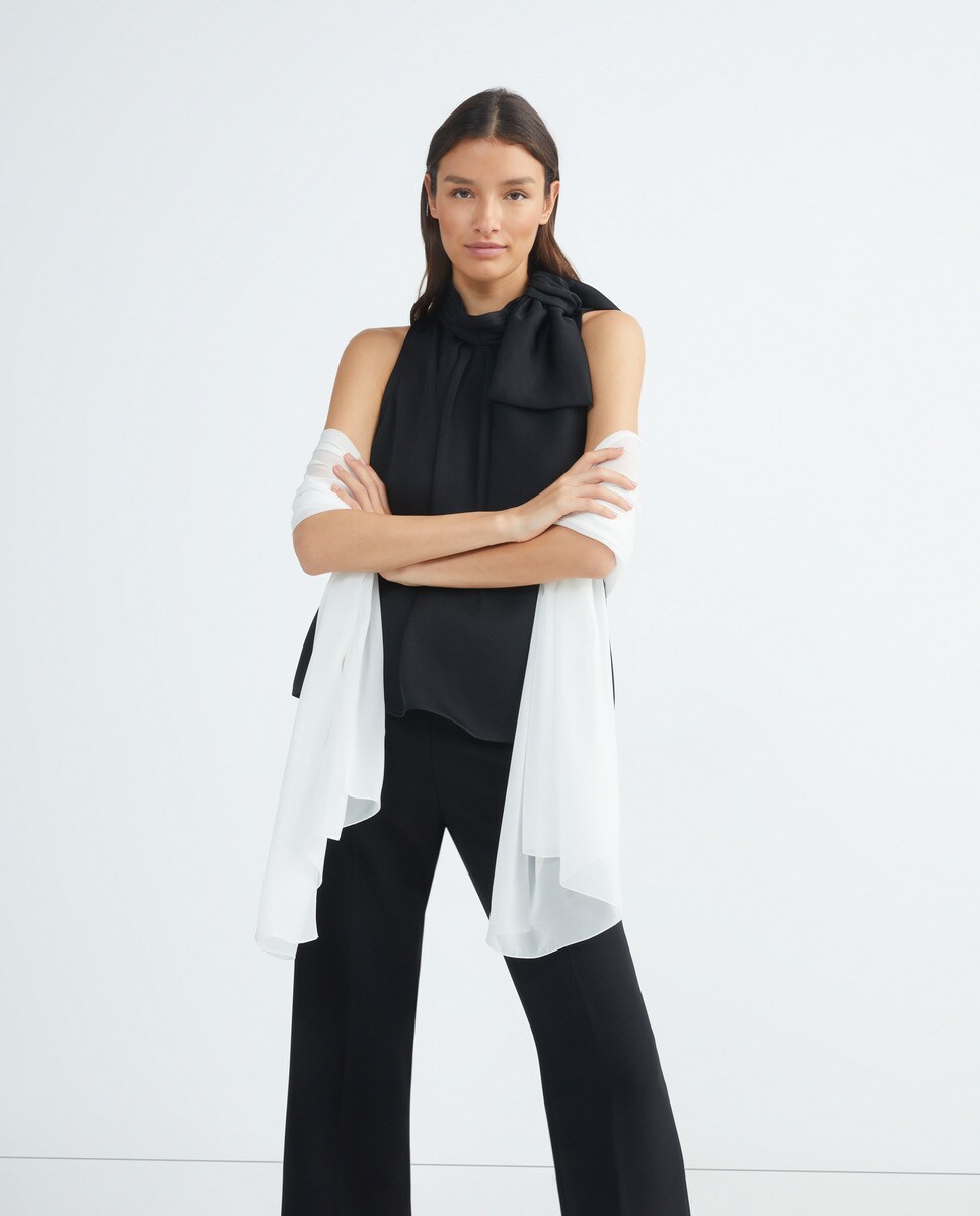 Étole de soirée unie