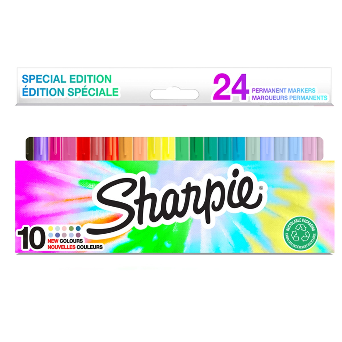 Pack 24 rotuladores permanentes Fine Sharpie Multicolor-1