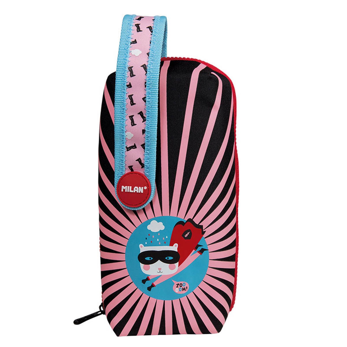 Kit 4 estuches con contenido Super Heroes MILAN rosa Rosa / Multicolor-1