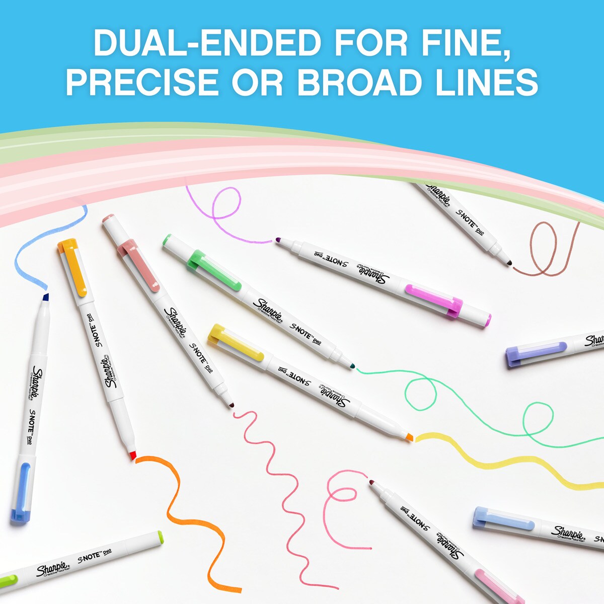 Pack de 8 Marcadores Fluorescentes Note Dúo Multicolor-4