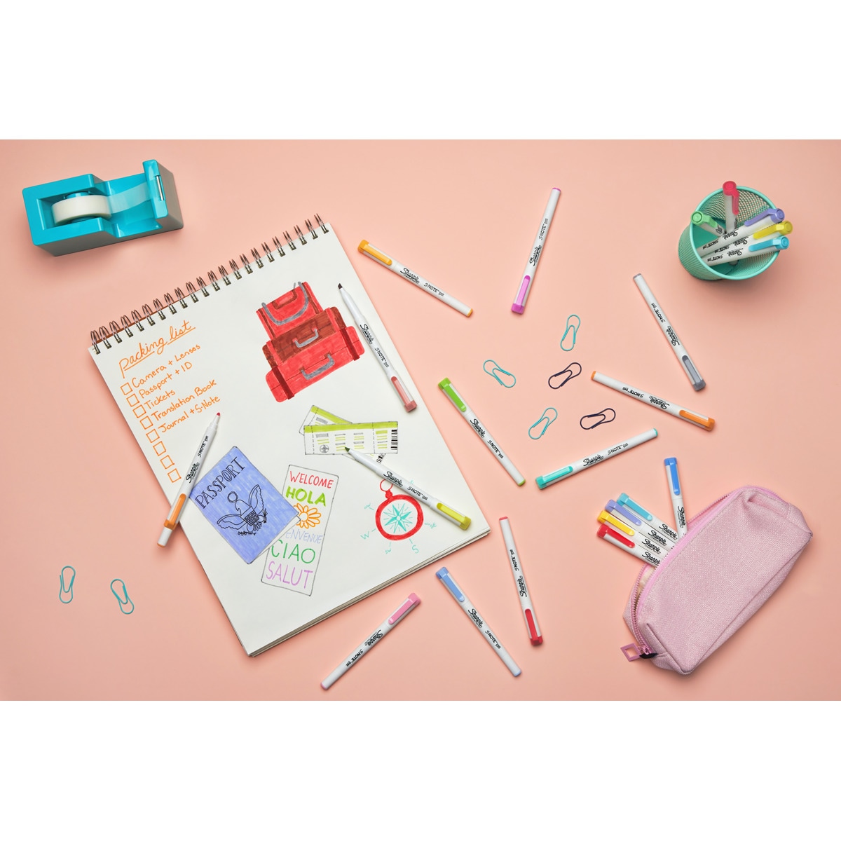 Pack 16 rotuladores subrayadores Note Dúo Sharpie Multicolor-7