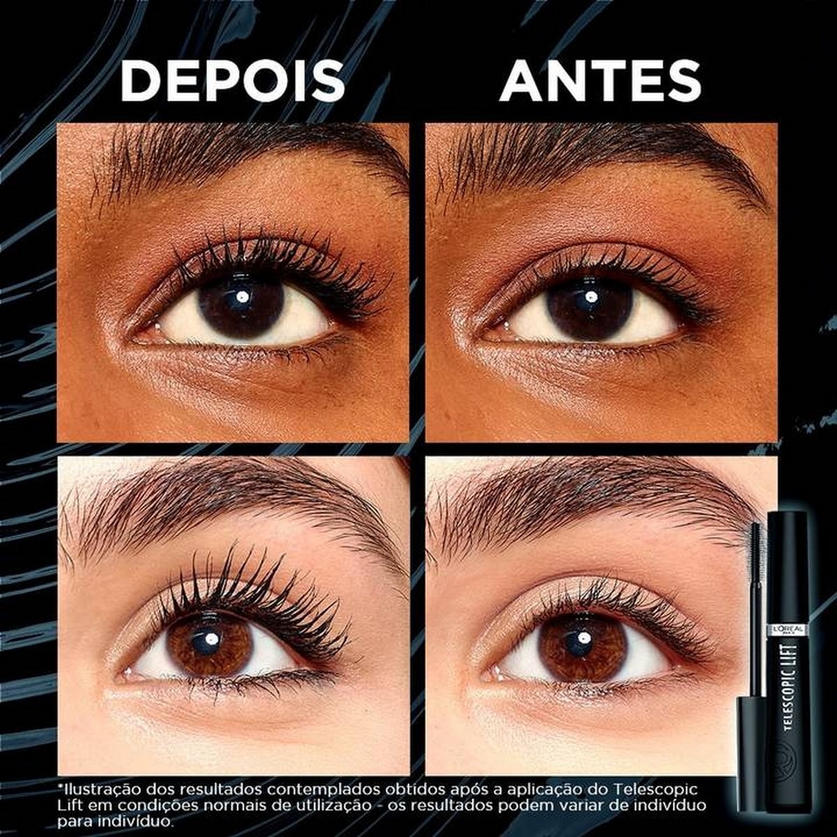 Máscara de Pestanas Telescopic Lift - 10 ml Preto-4