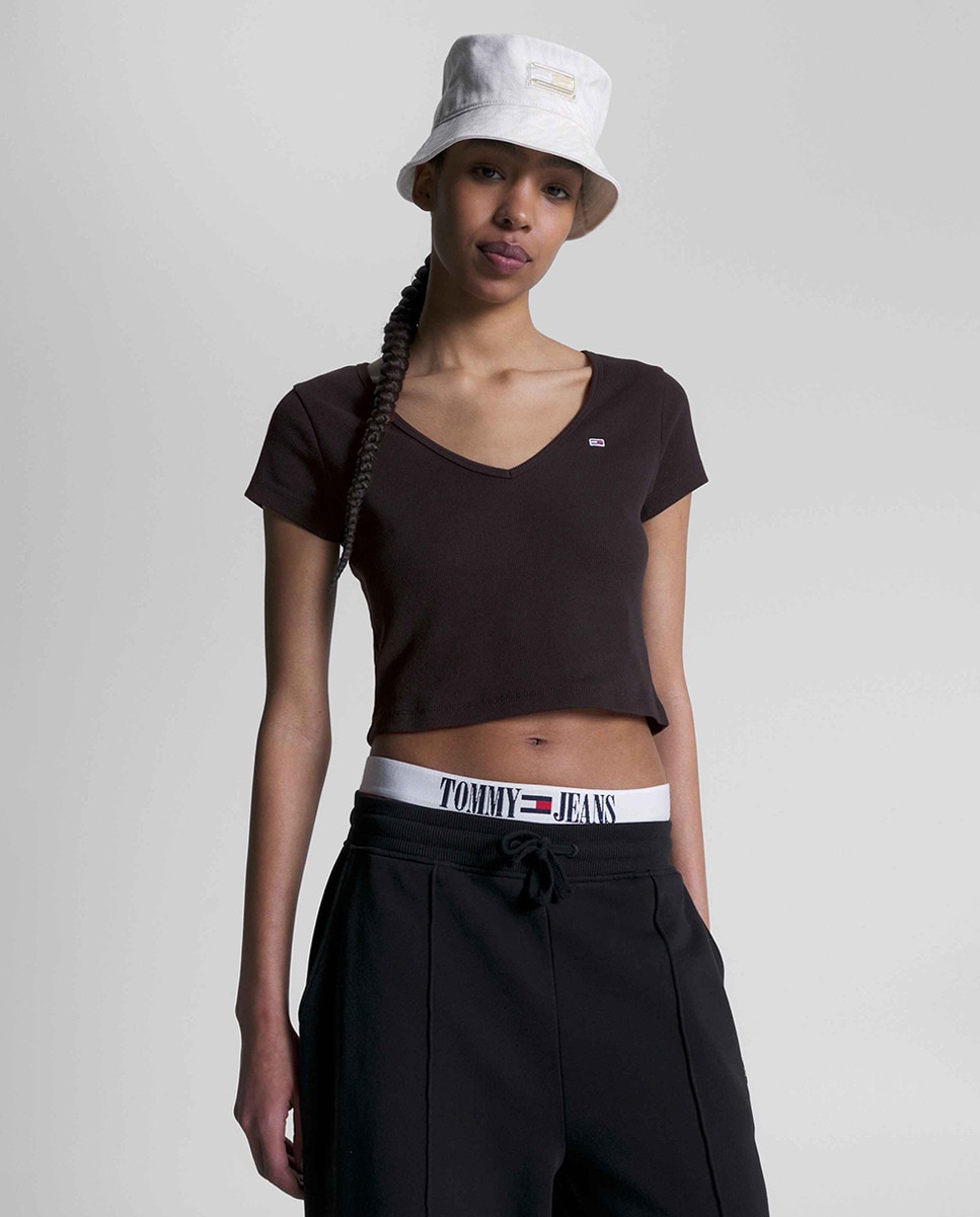 Tshirt à manches courtes style cropped