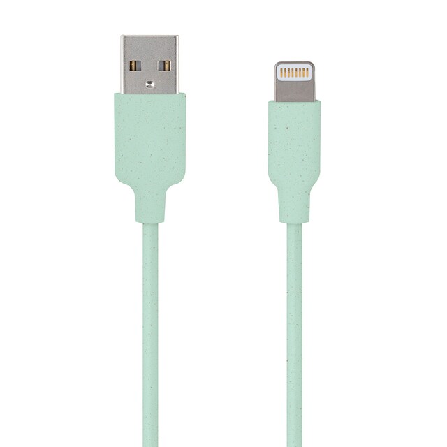 Imagen 0 de Cable Inves Lightning a USB-A 1m verde