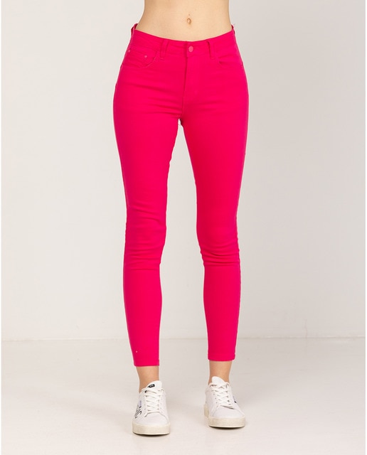 Imagen 0 de Pantalón denim en color fucsia