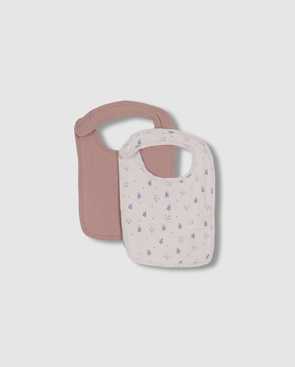 Lot de bavoirs imprimé feuilles