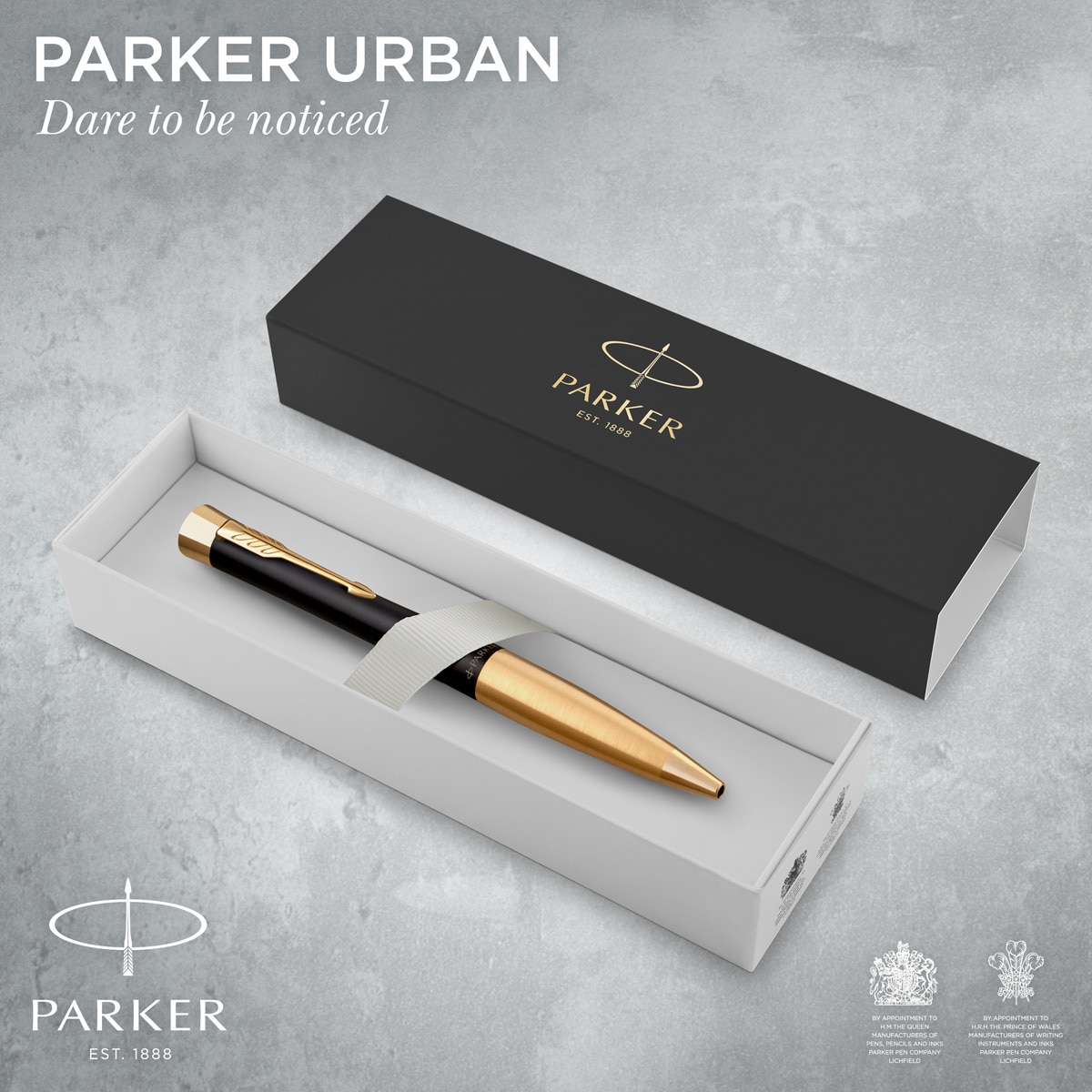 Bolígrafo urban laca negra CT Parker Negro-3