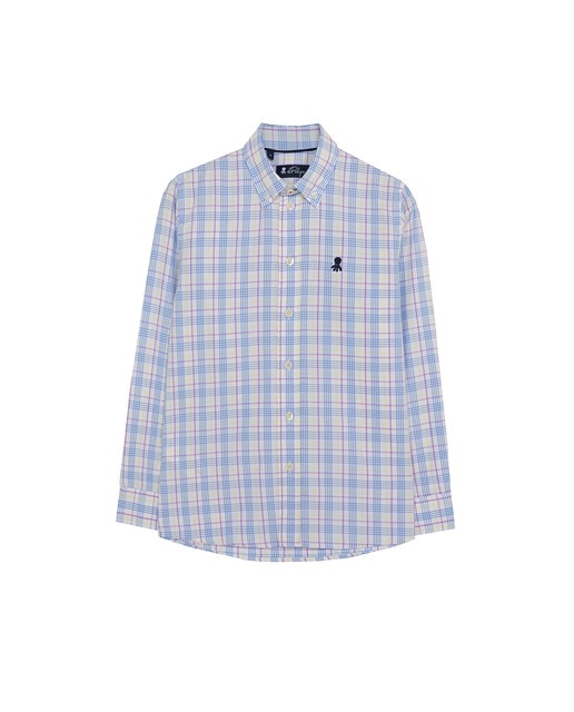 Imagen 0 de Camisa cuadros manga larga de niño