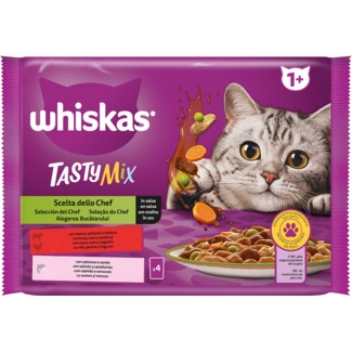 Alimentação Húmida para Gato Selecção do Chef Pack 4 unidades embalagem 340 g - Whiskas