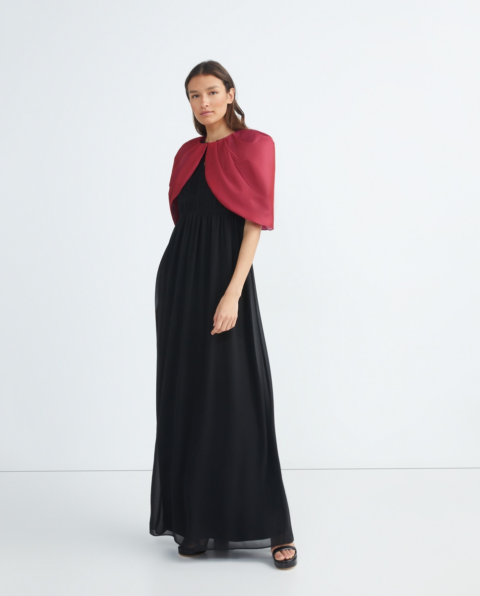 Cape de soirée à plis