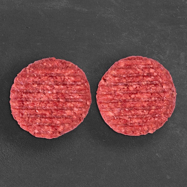 Burger Meat vom Rind Blonda fettarm, glutenfrei und laktosefrei 2 Stück Schale 320 g