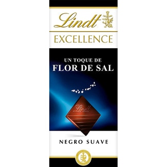 chocolate negro suave con un toque de flor de sal tableta 100 g - Lindt Excellence