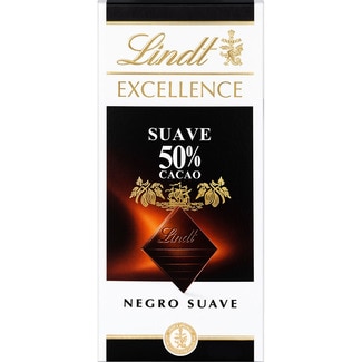 chocolate negro suave 50% cacao tableta 100 g - Lindt Excellence