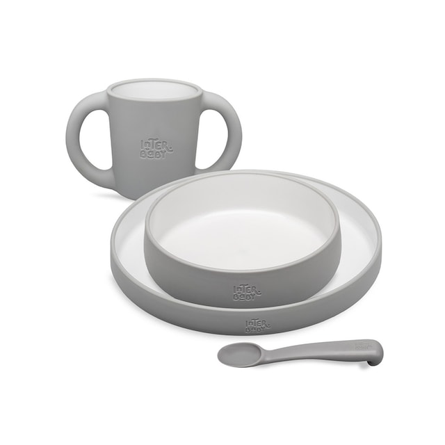 Imagen 0 de Vajilla de aprendizaje. Take it easy! Gris Petróleo Interbaby