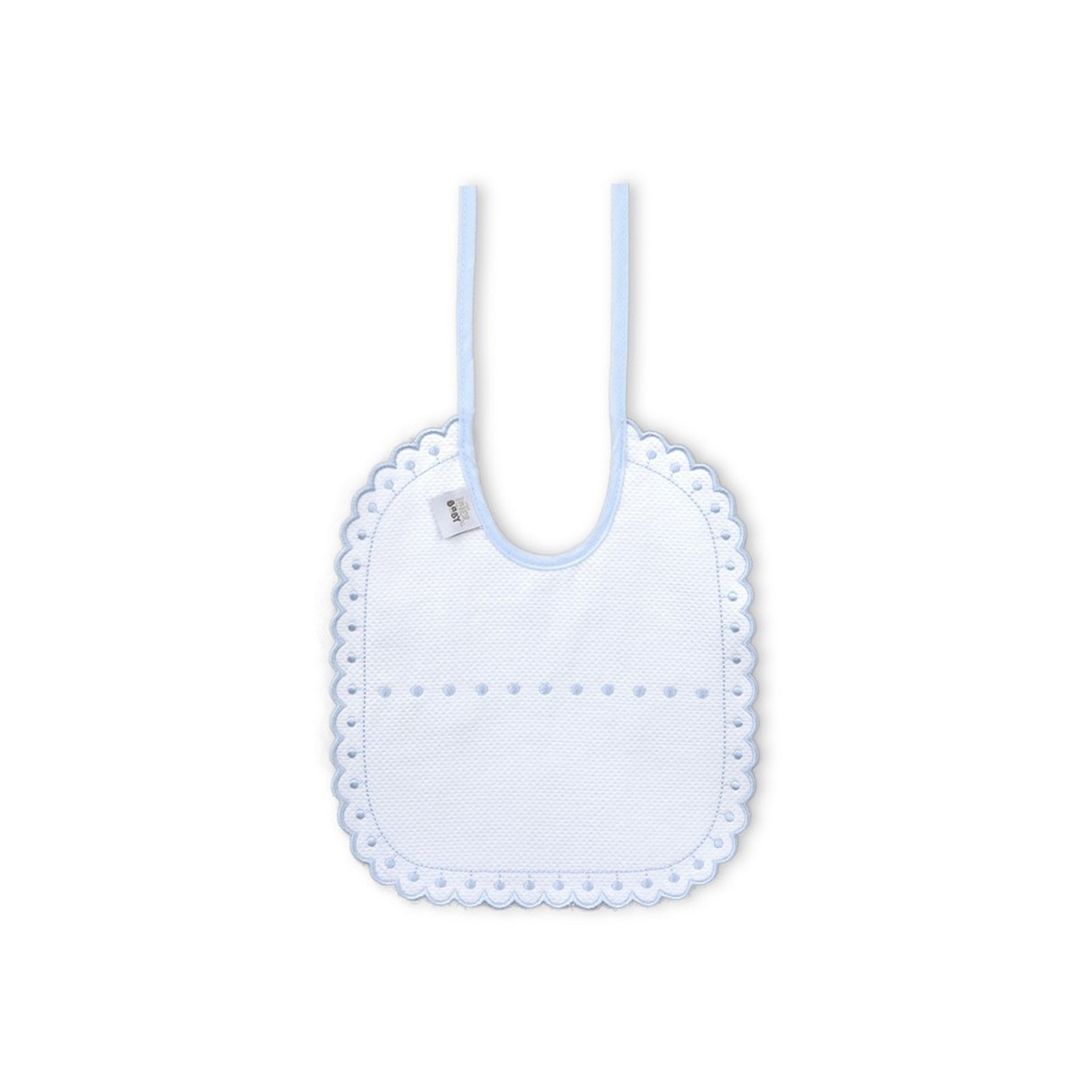 Pack 2 baberos Bordado Azul/Gris Interbaby Azul-2