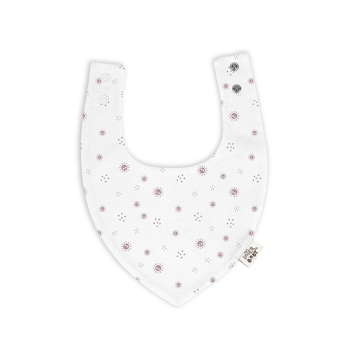 Pack 2 bandanas bambú Duende Empolvado Blanco/Rosa Interbaby Blanco-3