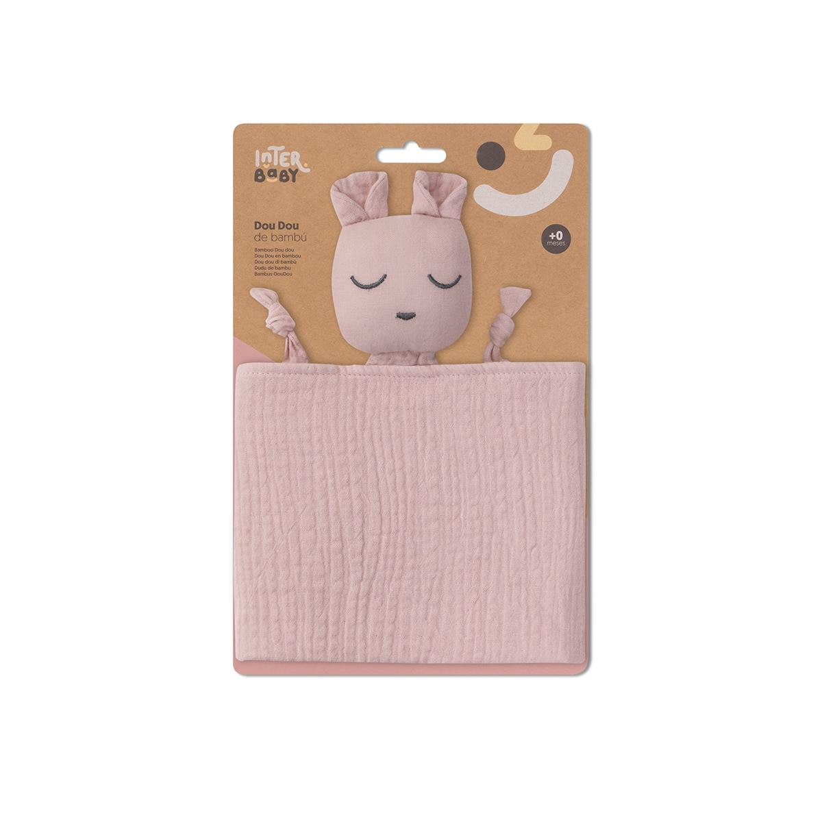 Dou dou Osito en muselina de bambu? Rosa Maquillaje Interbaby Rosa-2