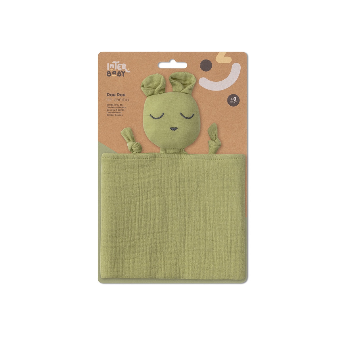 Dou dou Osito en muselina de bambu? Verde Oliva Interbaby Verde-2