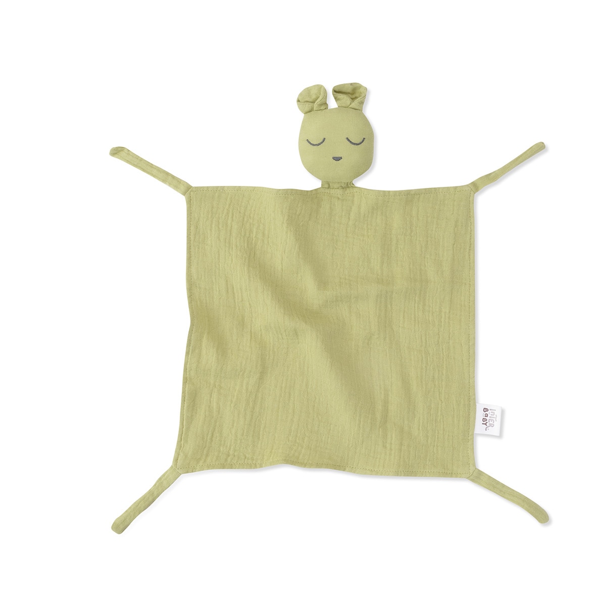 Imagen 0 de Dou dou Osito en muselina de bambu? Verde Oliva Interbaby