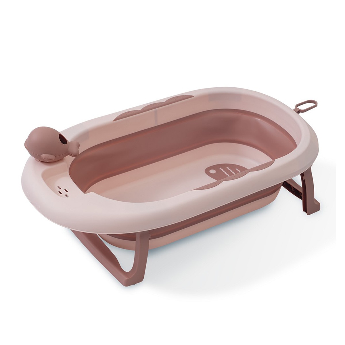 Imagen 0 de Bañera plegable con taza
para enjuague Rosa Interbaby