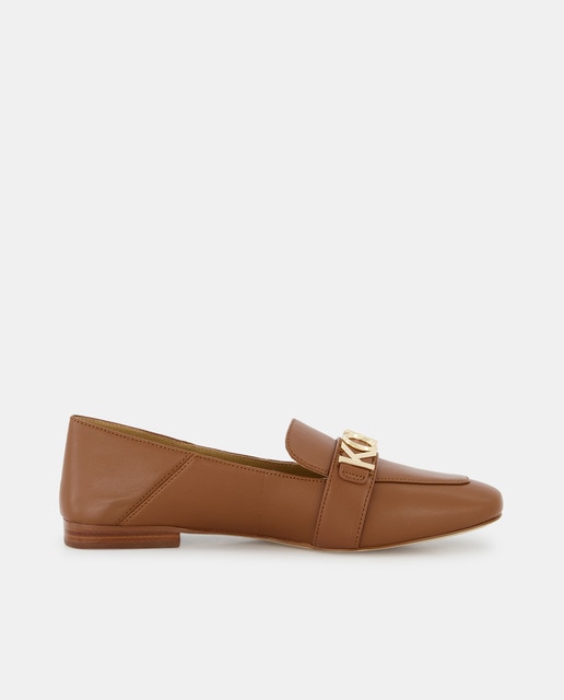 Imagen 0 de Mocasines Madelyn Loafer de mujer con puntera cuadrada y logotipo frontal metalizado