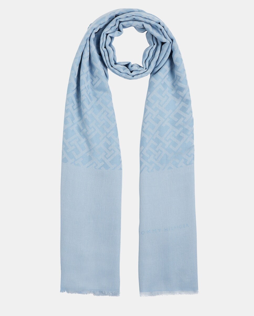 Foulard avec monogramme brodé