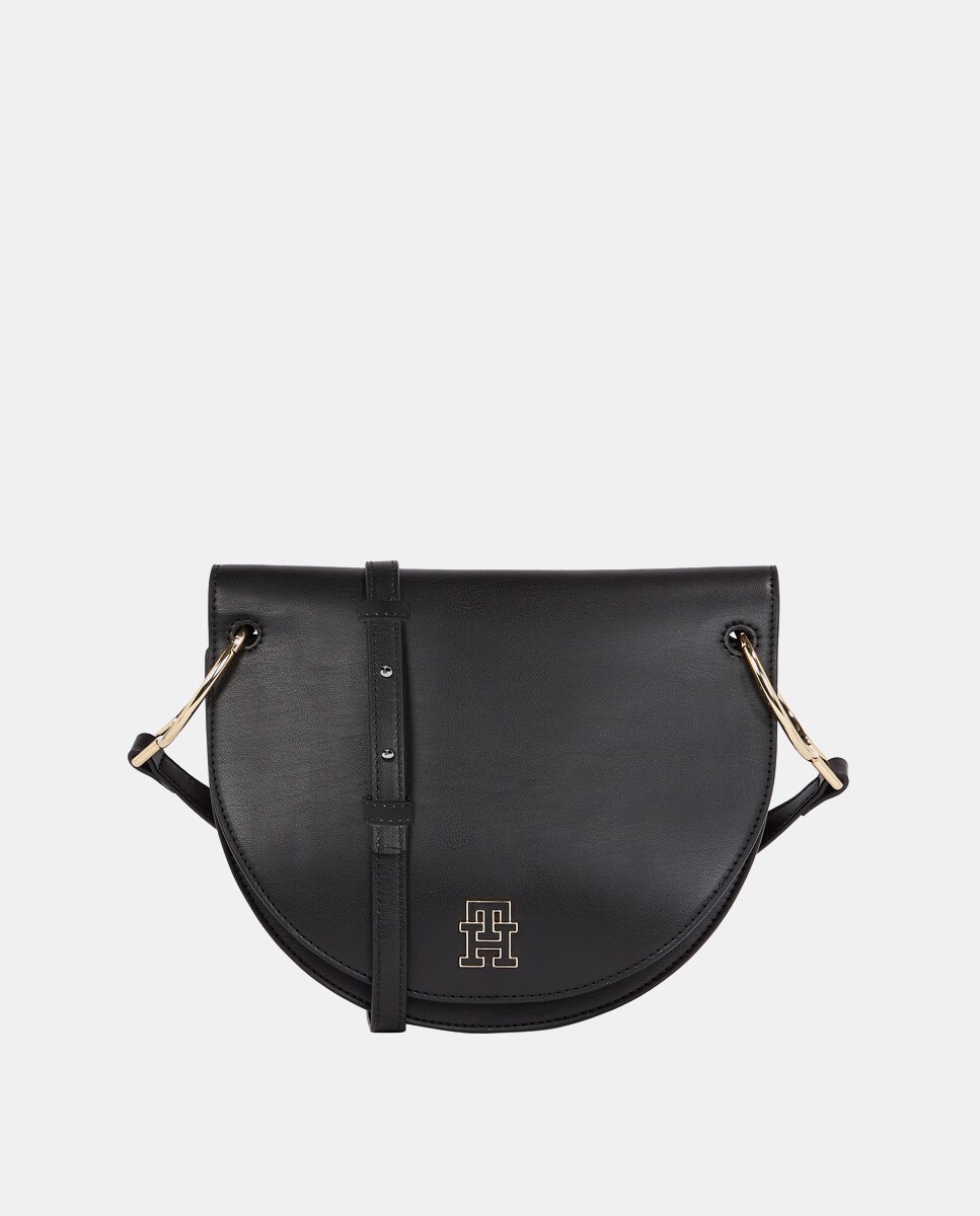 Petit sac à bandoulière avec logo métallisé