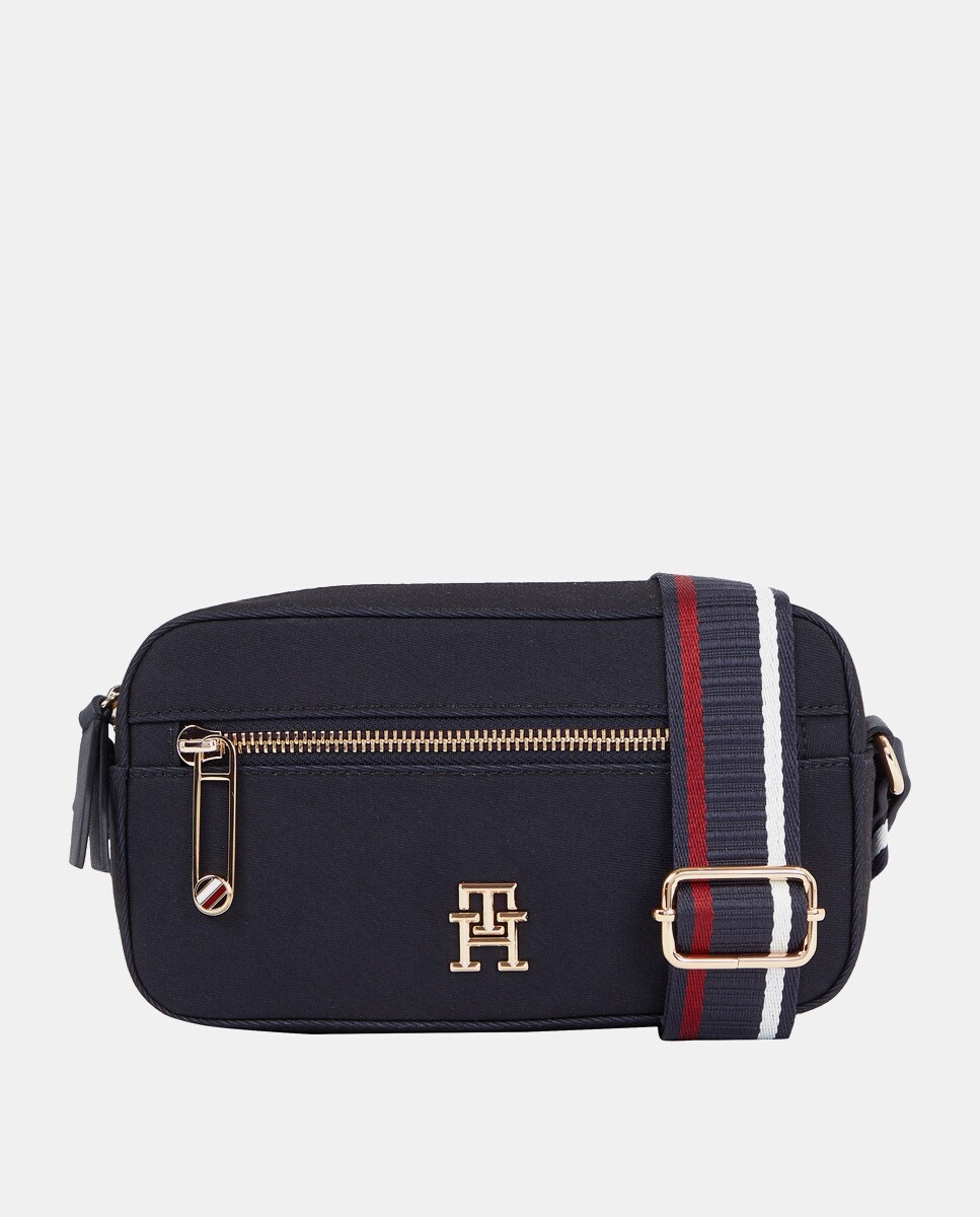 Petit sac à bandoulière zippé en matière recyclée