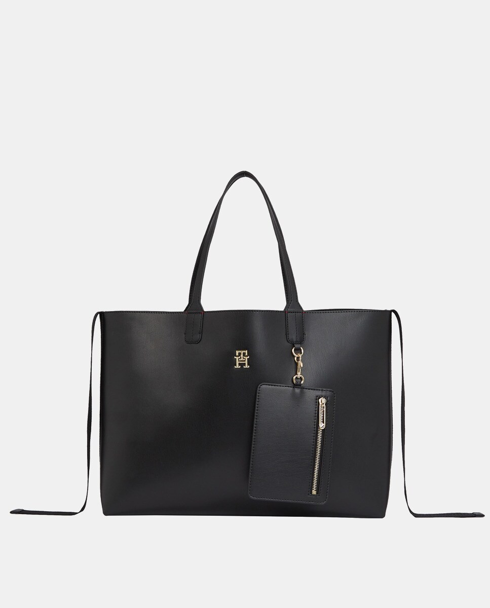 Grand sac tote avec logo métallique