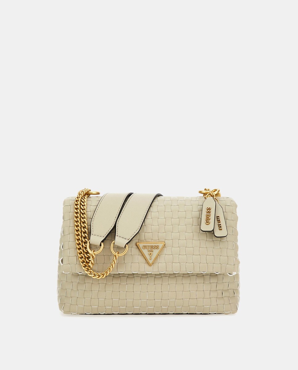 Sac à bandoulière tressé Lisbet avec détail logo