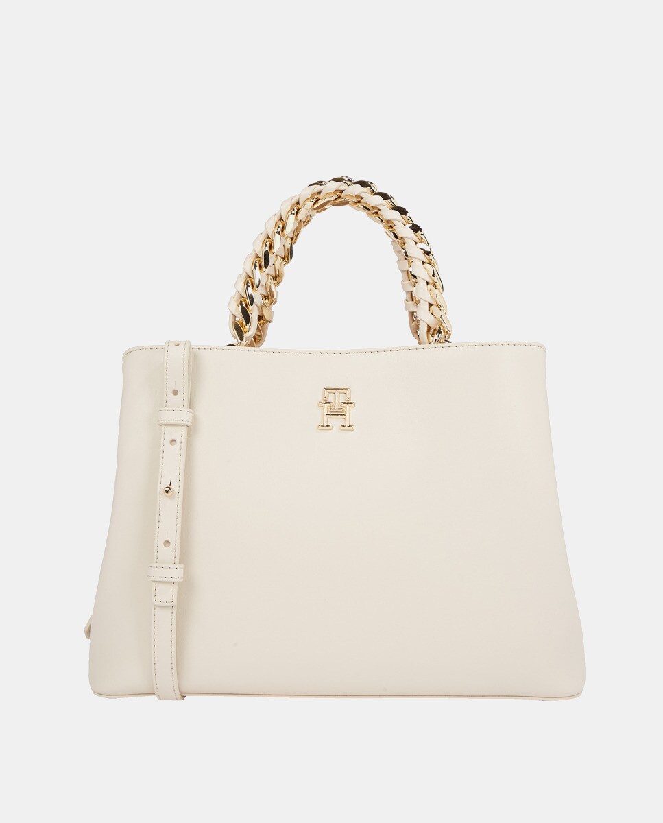Sac à main moyen écru avec plusieurs anses