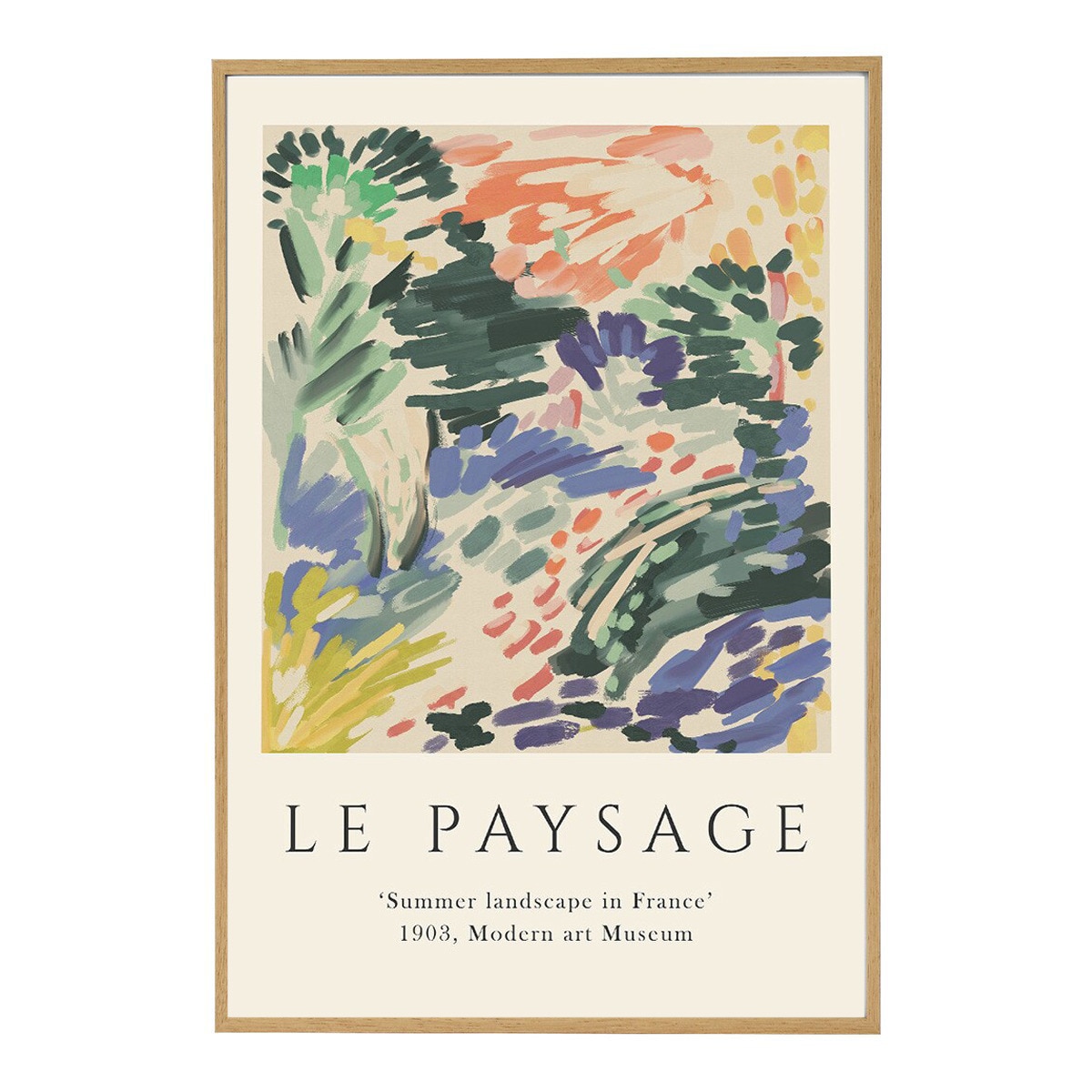 Impressão Exhib art Le Paysage PSTR Studio + Moldura Home Office 1