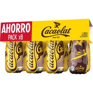 batido de cacao sin gluten pack 8 botellas 200 ml - Cacaolat