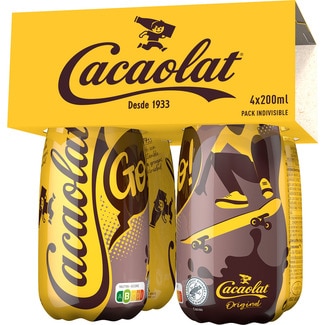 batido de cacao Sin Gluten pack 4 botellas 200 ml - Cacaolat