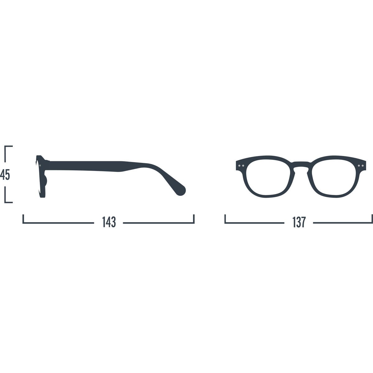 Óculos de Leitura # C de Forma Quadrada - Carey Azul Azul-5